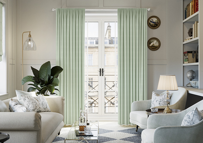 Shima Faux Silk, Moonstone - Made to Measure Curtains - Image 3